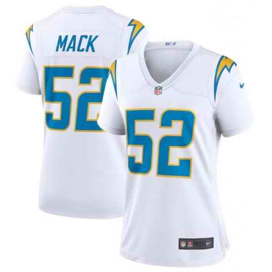 Women Los Angeles Chargers Khalil Mack #52 White Vapor Limited Jersey